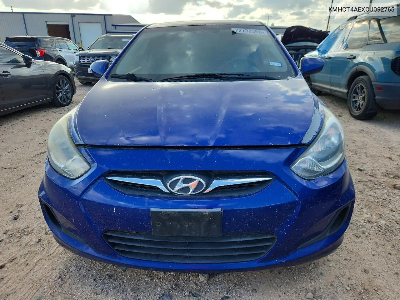 2012 HYUNDAI ACCENT VIN KMHCT4AEXCU092765 — фото 5
