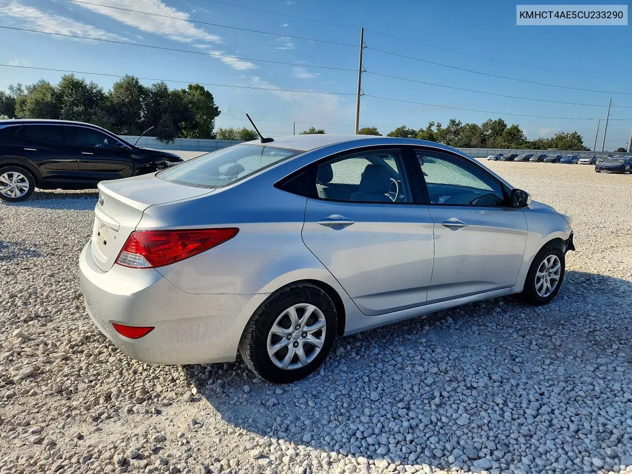2012 HYUNDAI ACCENT VIN KMHCT4AE5CU233290 — фото 3
