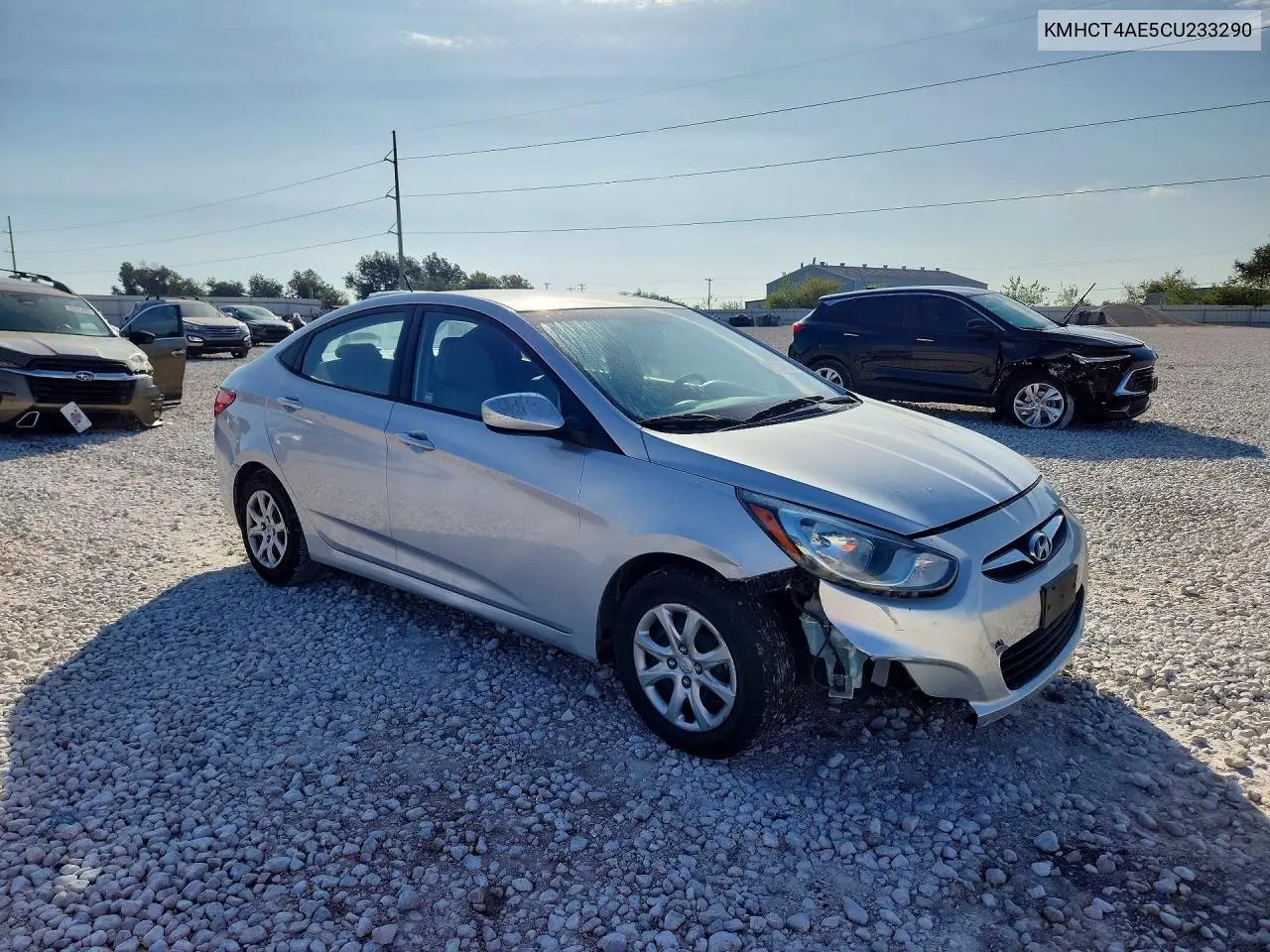2012 HYUNDAI ACCENT VIN KMHCT4AE5CU233290 — фото 4