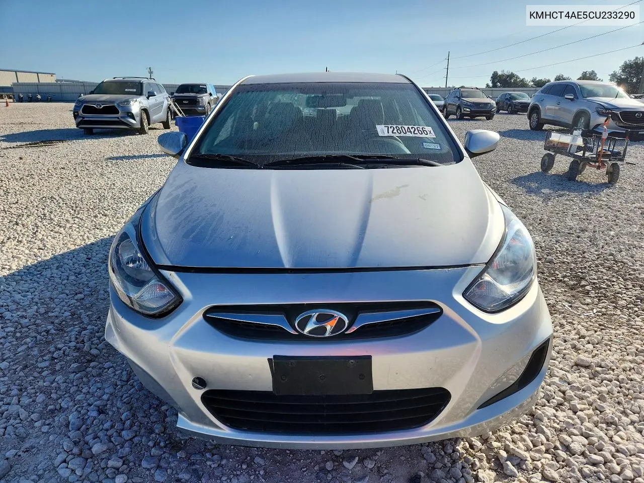 2012 HYUNDAI ACCENT VIN KMHCT4AE5CU233290 — фото 5