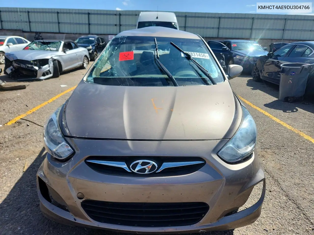 2013 HYUNDAI ACCENT VIN KMHCT4AE9DU304766 — фото 5