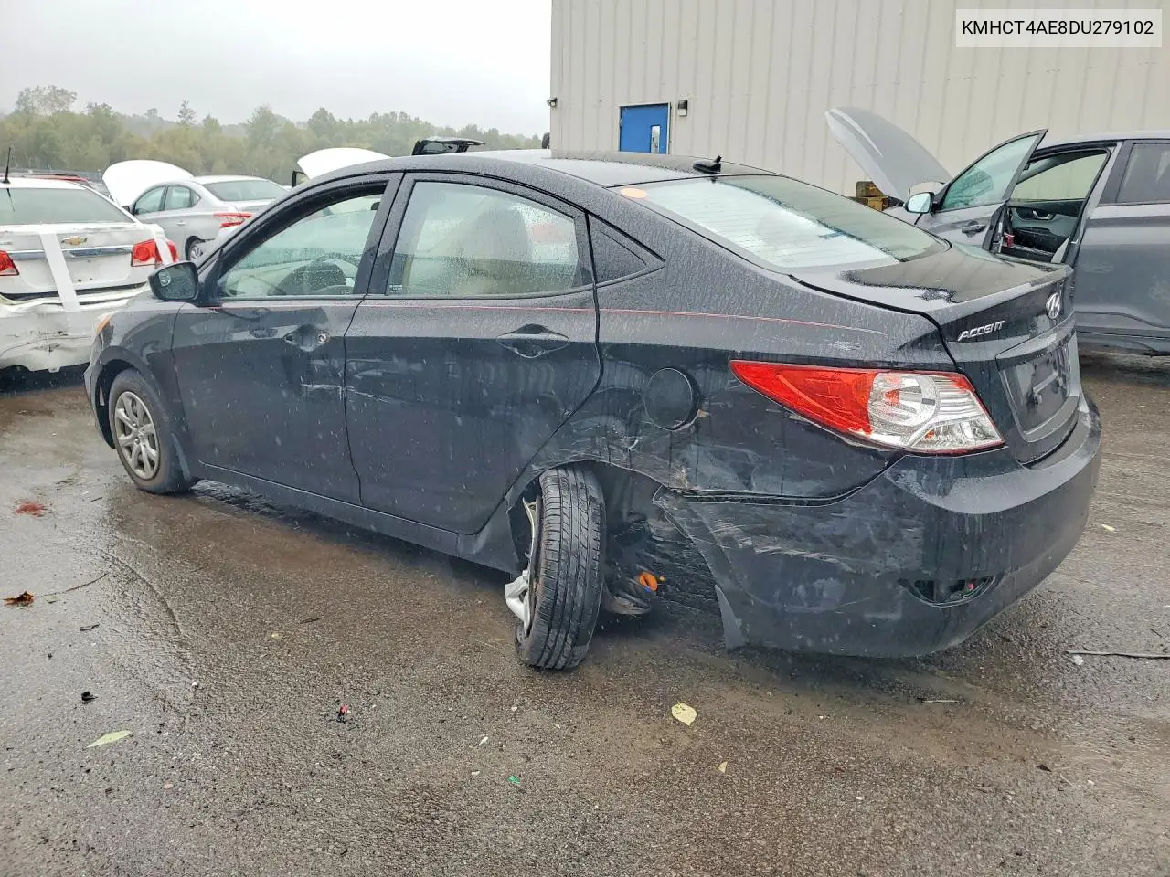 2013 HYUNDAI ACCENT VIN KMHCT4AE8DU279102 — фото 2