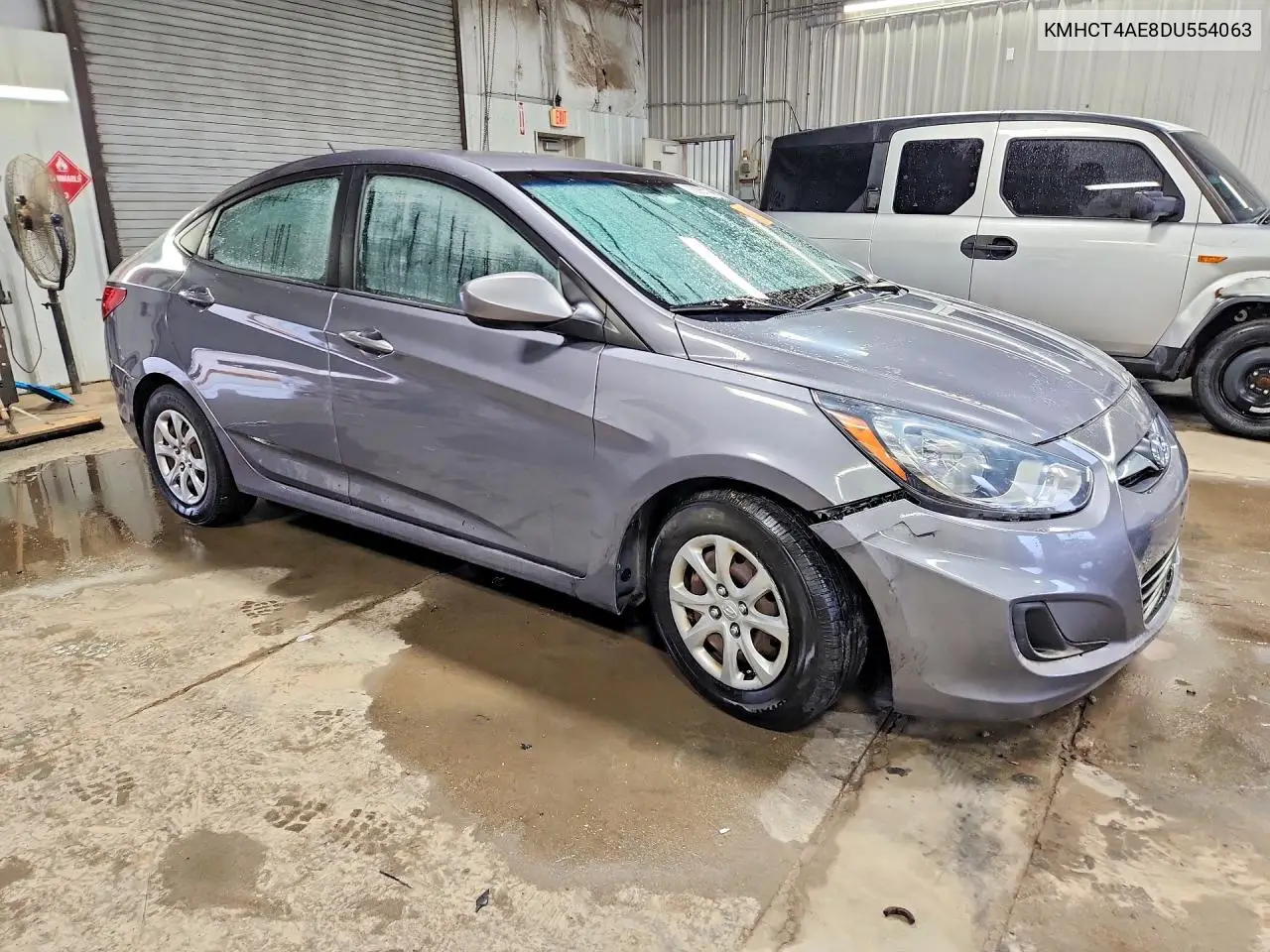 2013 HYUNDAI ACCENT VIN KMHCT4AE8DU554063 — фото 4