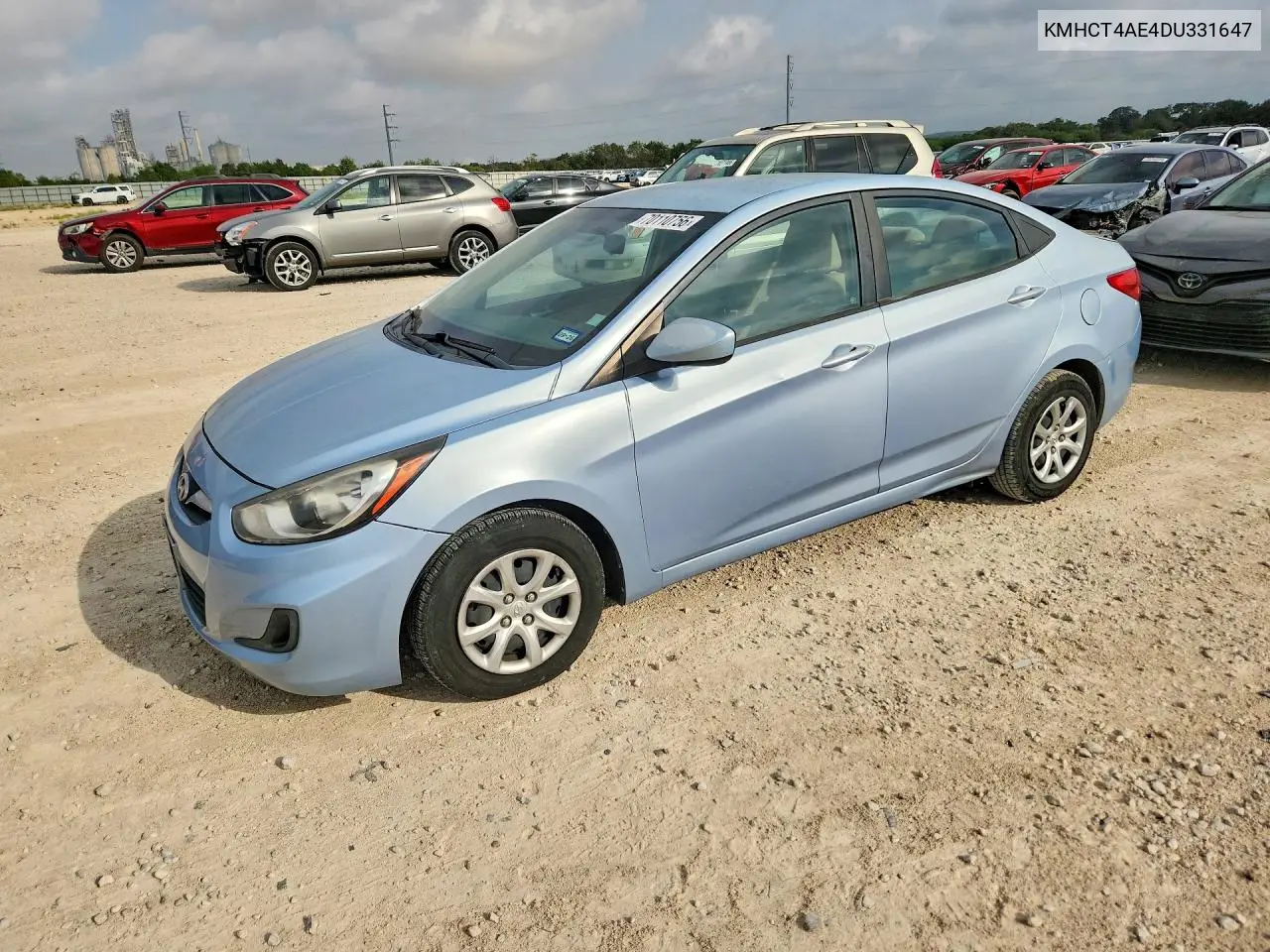 HYUNDAI ACCENT 2013, VIN KMHCT4AE4DU331647