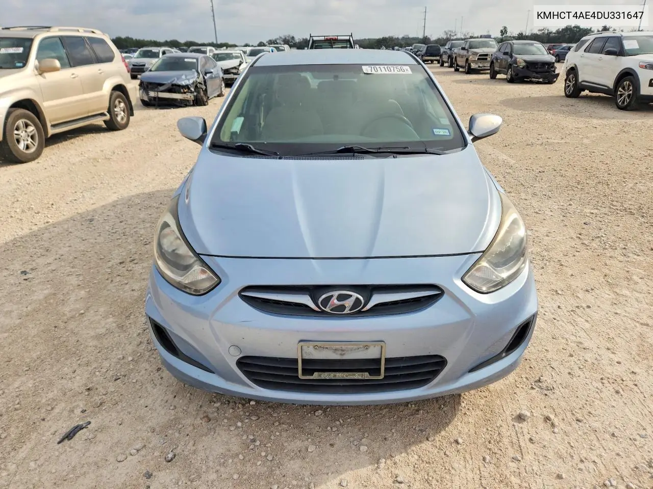 2013 HYUNDAI ACCENT VIN KMHCT4AE4DU331647 — фото 5
