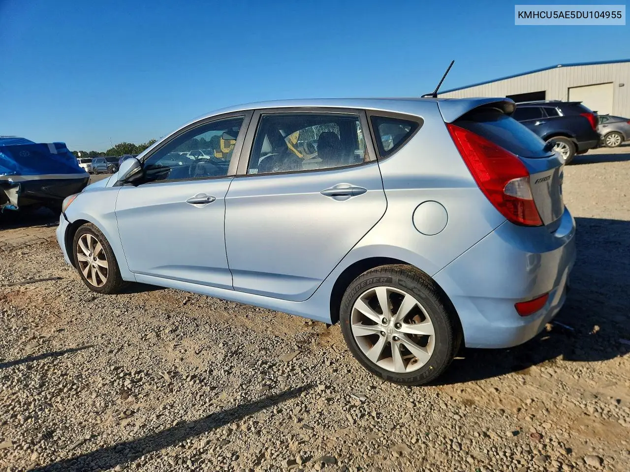 2013 HYUNDAI ACCENT VIN KMHCU5AE5DU104955 — фото 2