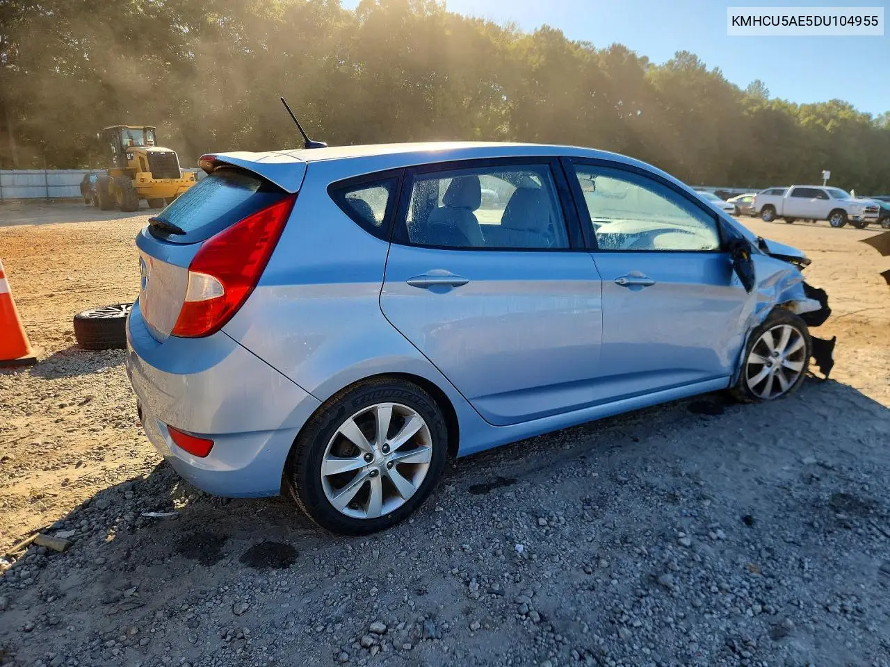 2013 HYUNDAI ACCENT VIN KMHCU5AE5DU104955 — фото 3