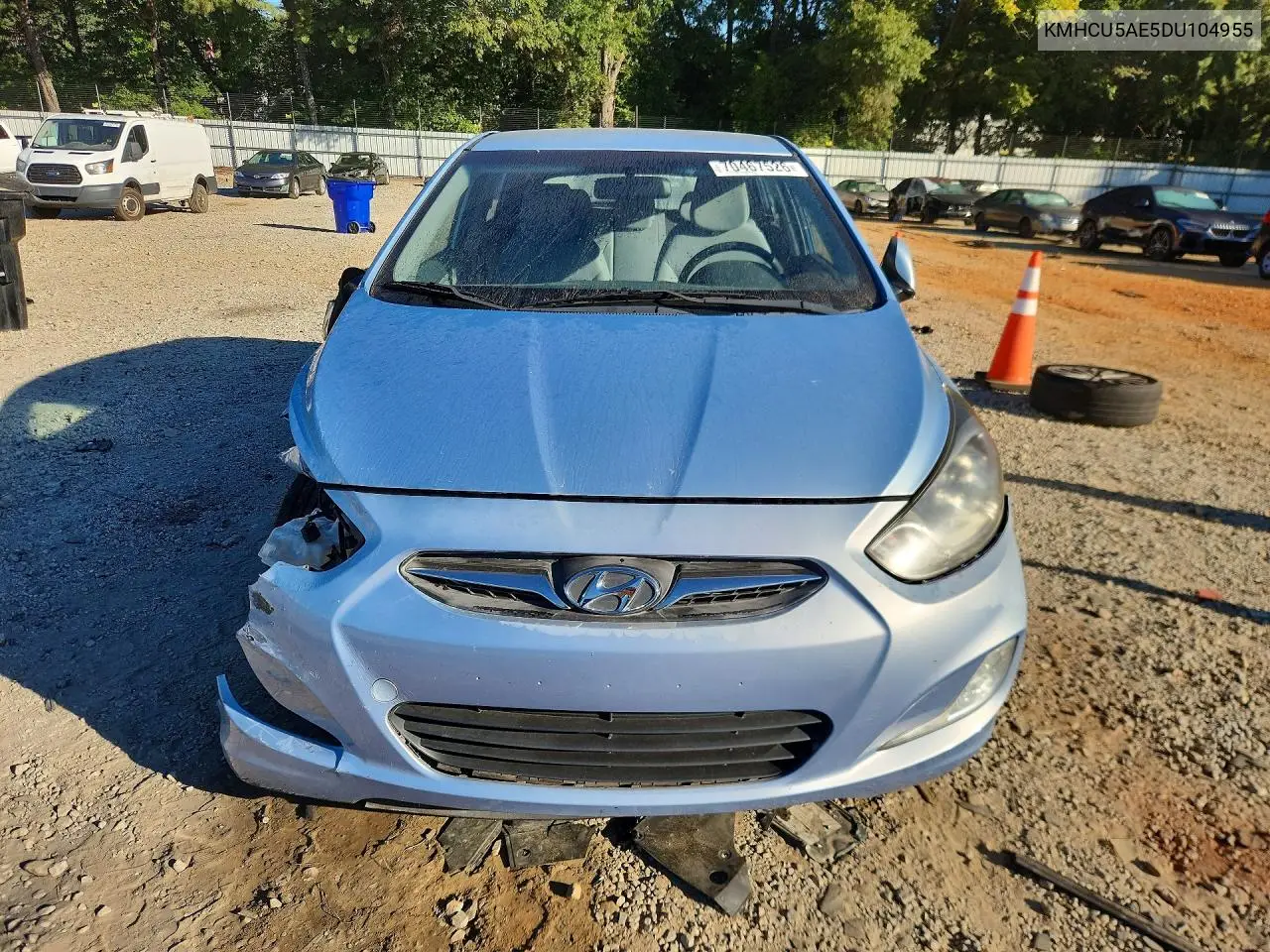 2013 HYUNDAI ACCENT VIN KMHCU5AE5DU104955 — фото 5