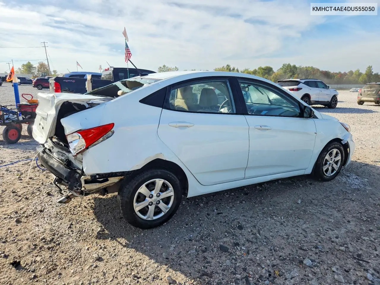 2013 HYUNDAI ACCENT VIN KMHCT4AE4DU555050 — фото 3