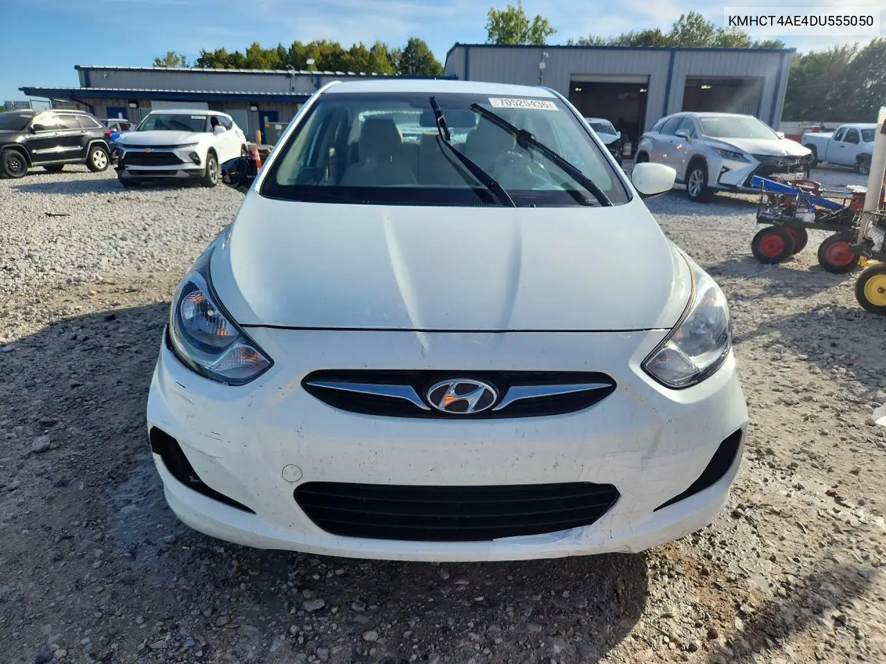 2013 HYUNDAI ACCENT VIN KMHCT4AE4DU555050 — фото 5