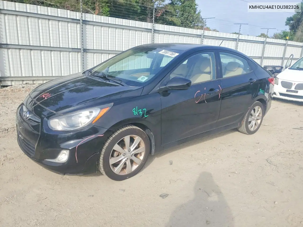 HYUNDAI ACCENT 2013, VIN KMHCU4AE1DU382326