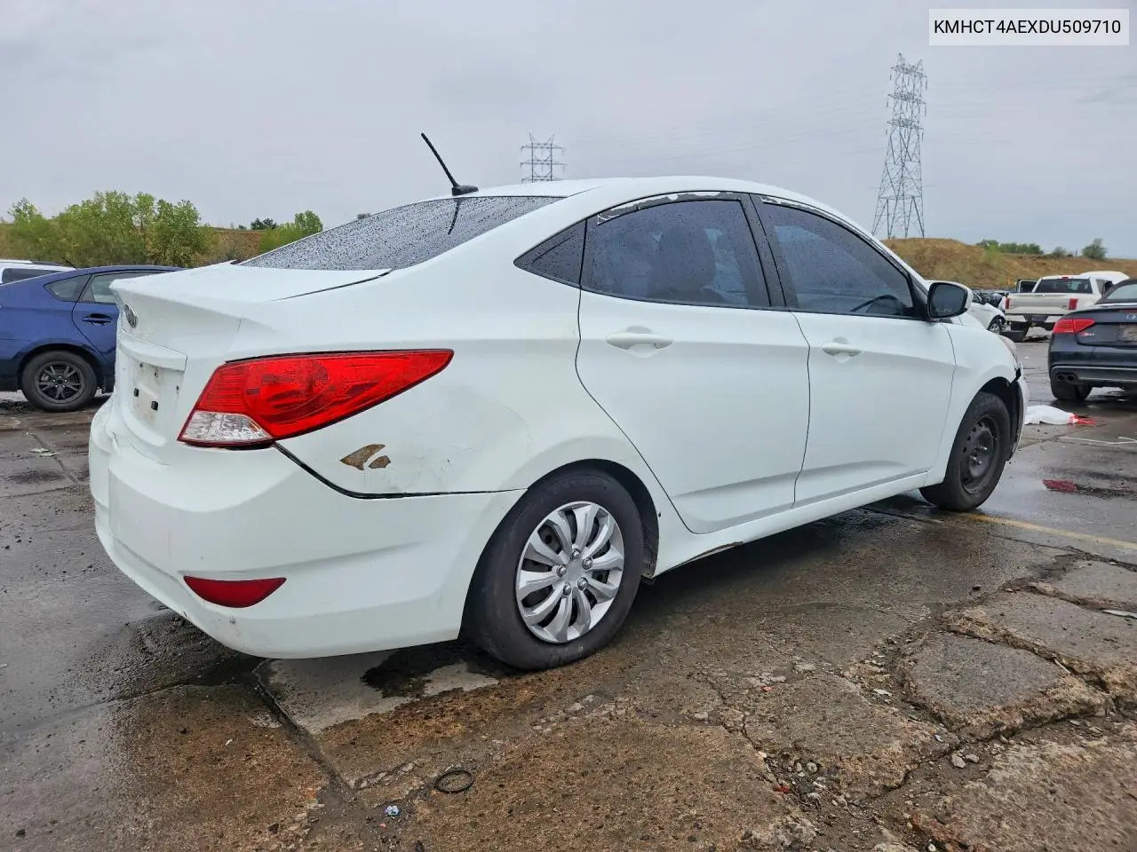 2013 HYUNDAI ACCENT VIN KMHCT4AEXDU509710 — фото 3