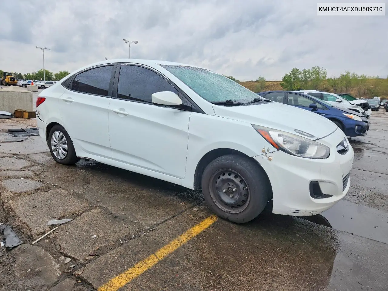 2013 HYUNDAI ACCENT VIN KMHCT4AEXDU509710 — фото 4