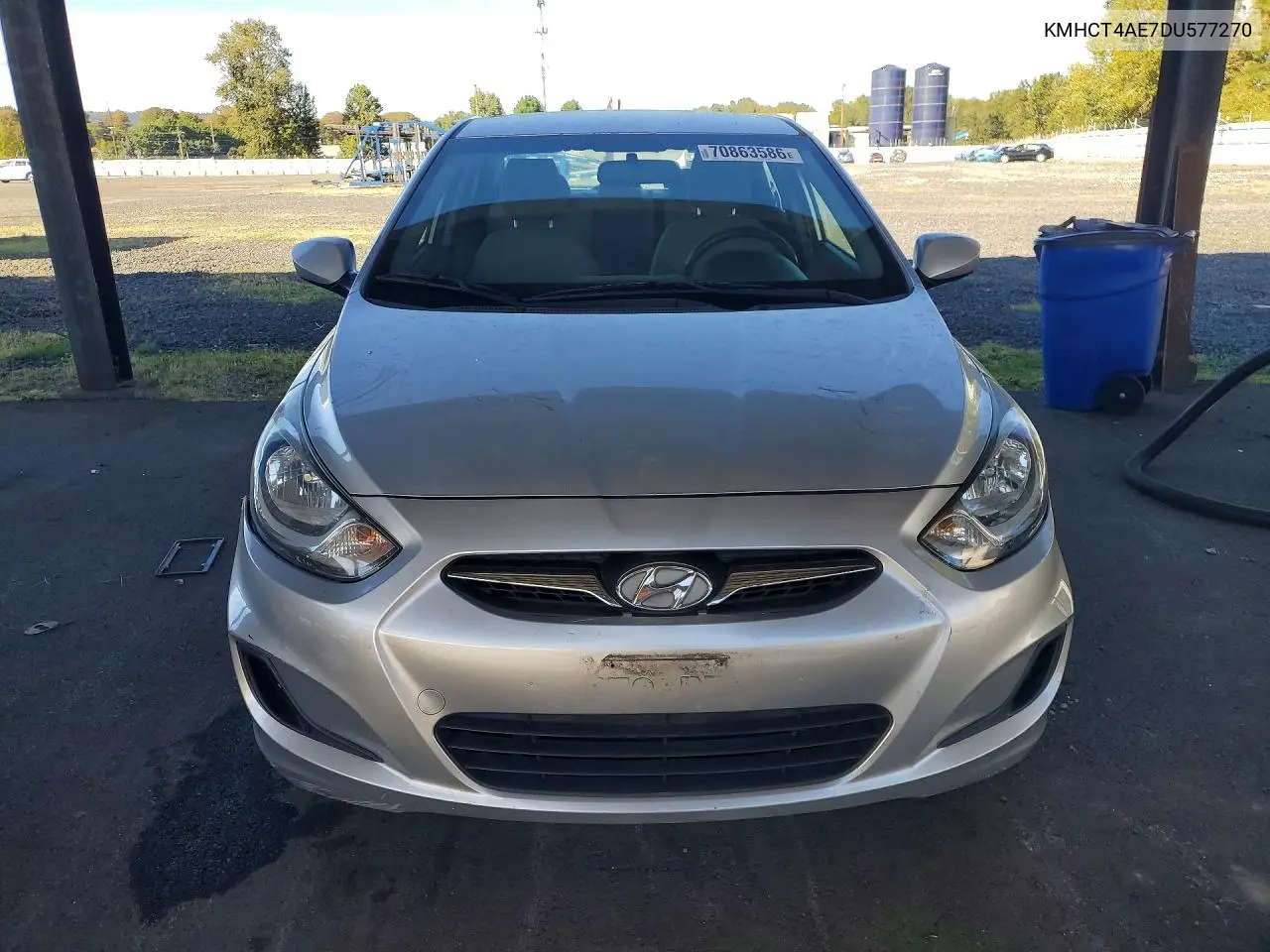 2013 HYUNDAI ACCENT VIN KMHCT4AE7DU577270 — фото 5