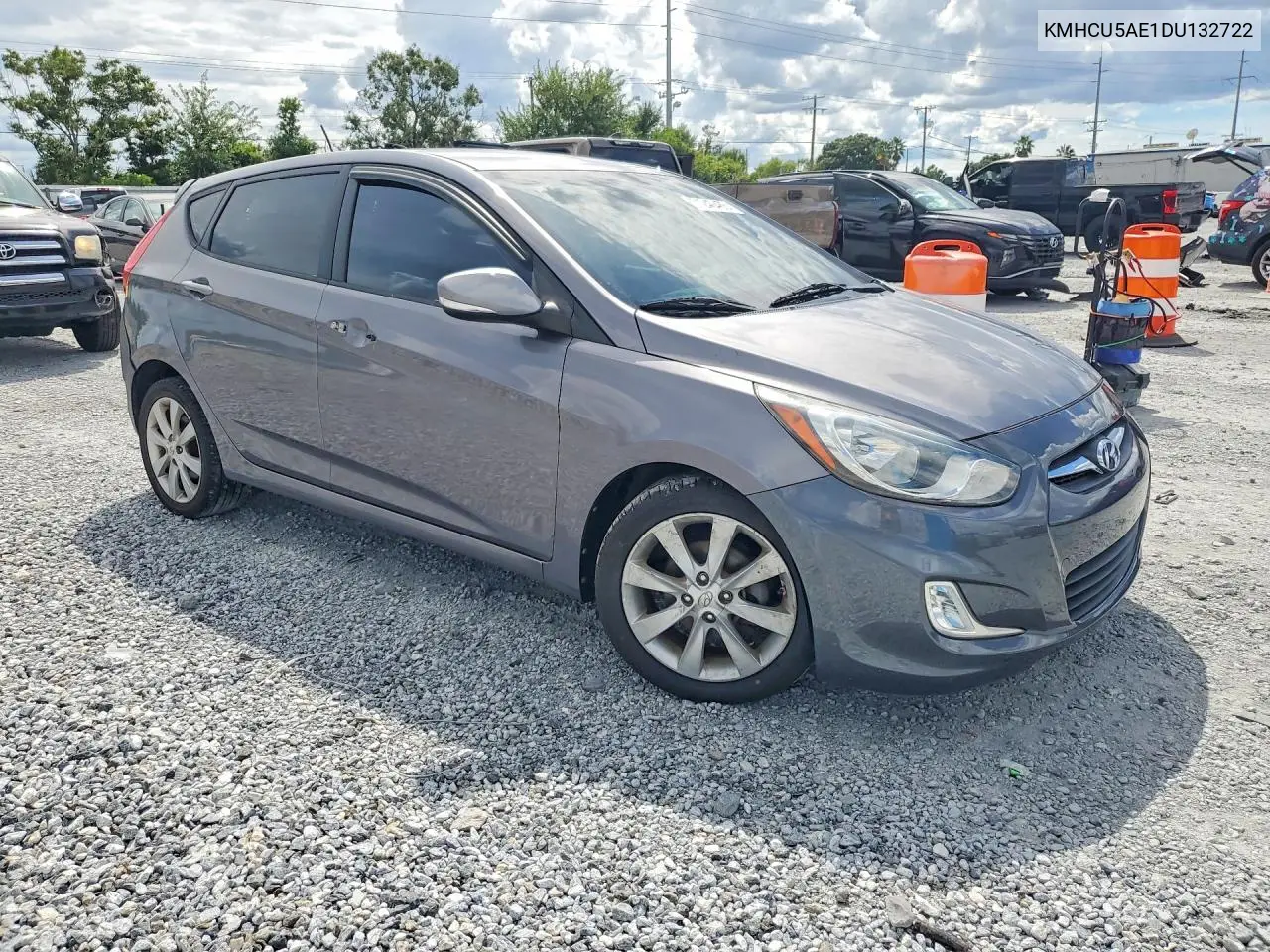 2013 HYUNDAI ACCENT VIN KMHCU5AE1DU132722 — фото 4