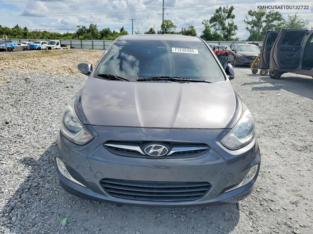 2013 HYUNDAI ACCENT VIN KMHCU5AE1DU132722 — фото 5