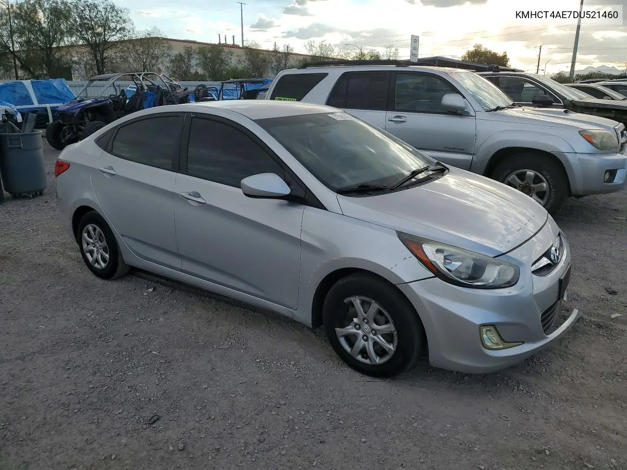 2013 HYUNDAI ACCENT VIN KMHCT4AE7DU521460 — фото 4