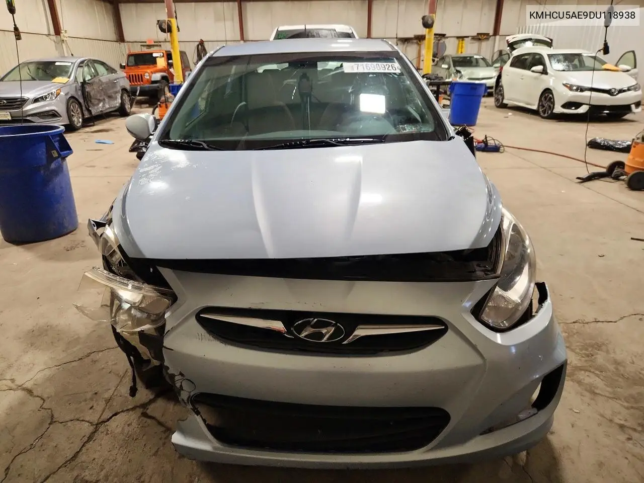 2013 HYUNDAI ACCENT VIN KMHCU5AE9DU118938 — фото 5