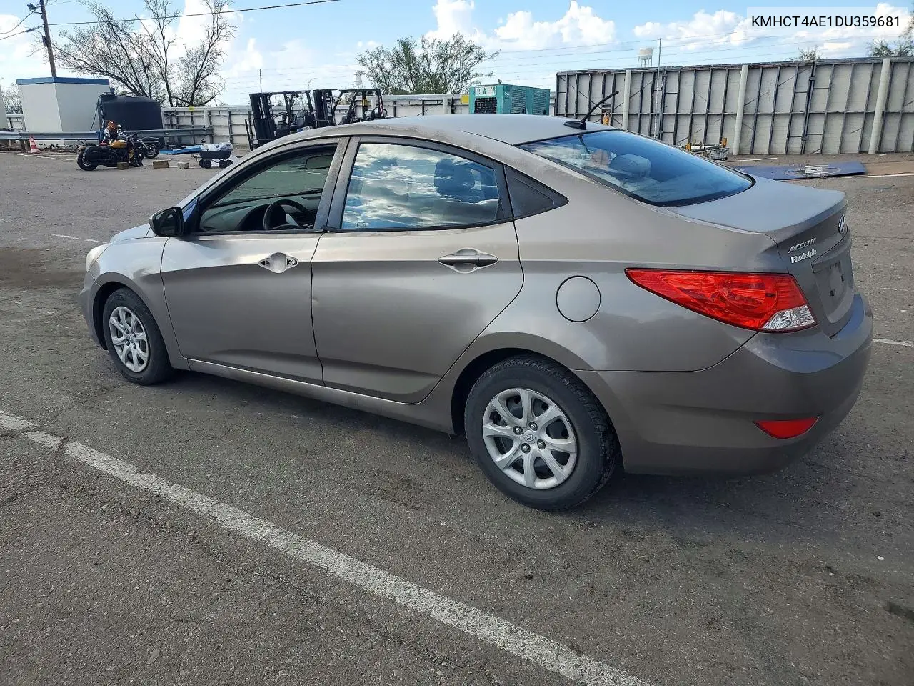 2013 HYUNDAI ACCENT VIN KMHCT4AE1DU359681 — фото 2