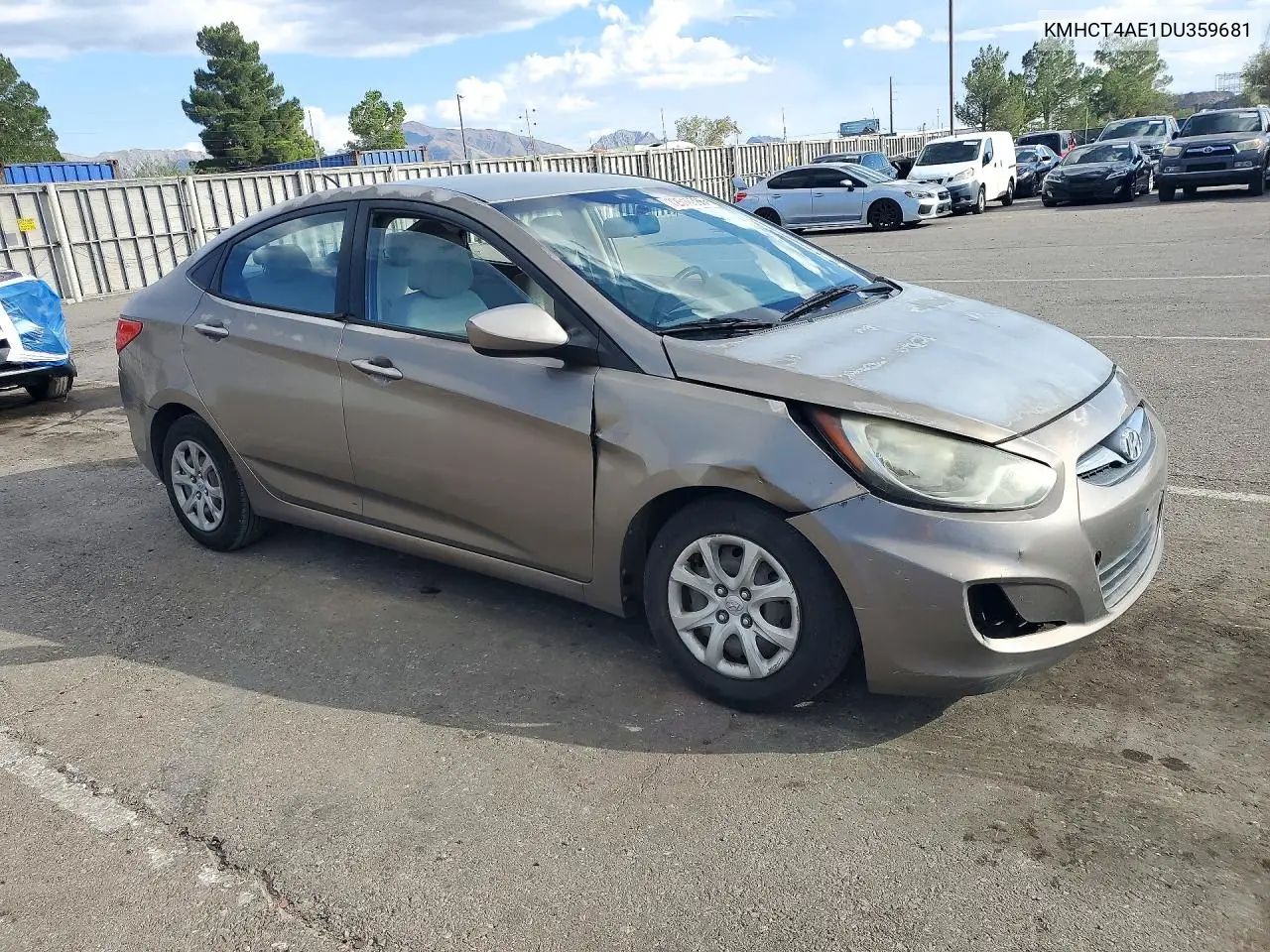 2013 HYUNDAI ACCENT VIN KMHCT4AE1DU359681 — фото 4
