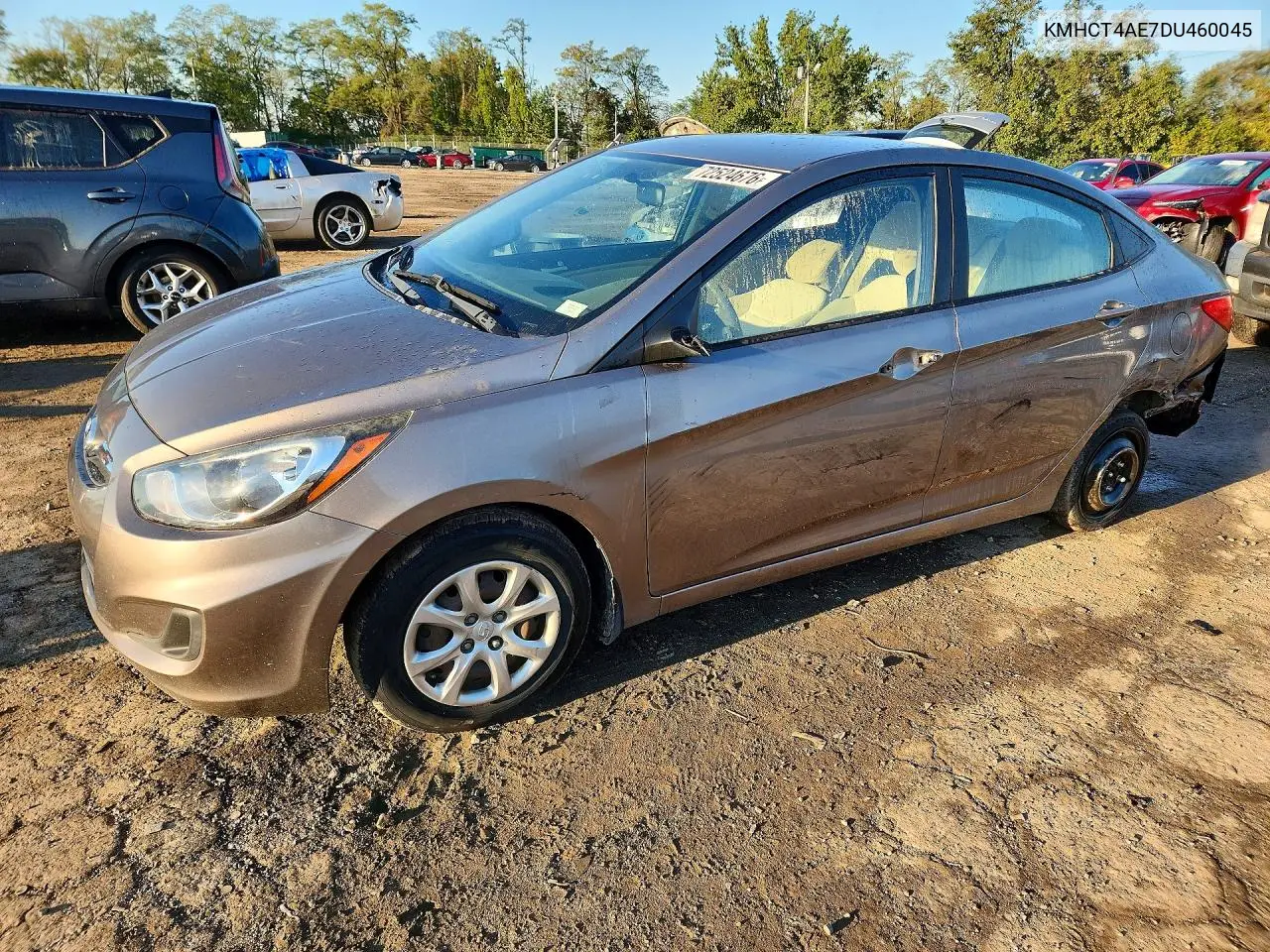 HYUNDAI ACCENT 2013, VIN KMHCT4AE7DU460045