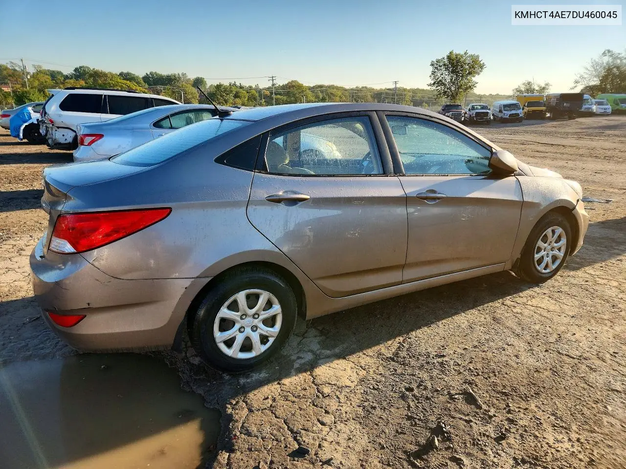 2013 HYUNDAI ACCENT VIN KMHCT4AE7DU460045 — фото 3