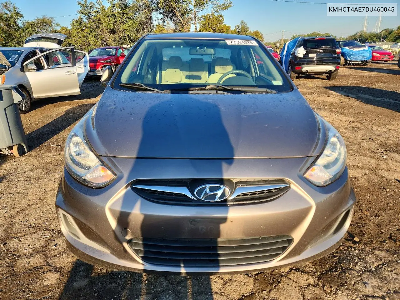2013 HYUNDAI ACCENT VIN KMHCT4AE7DU460045 — фото 5
