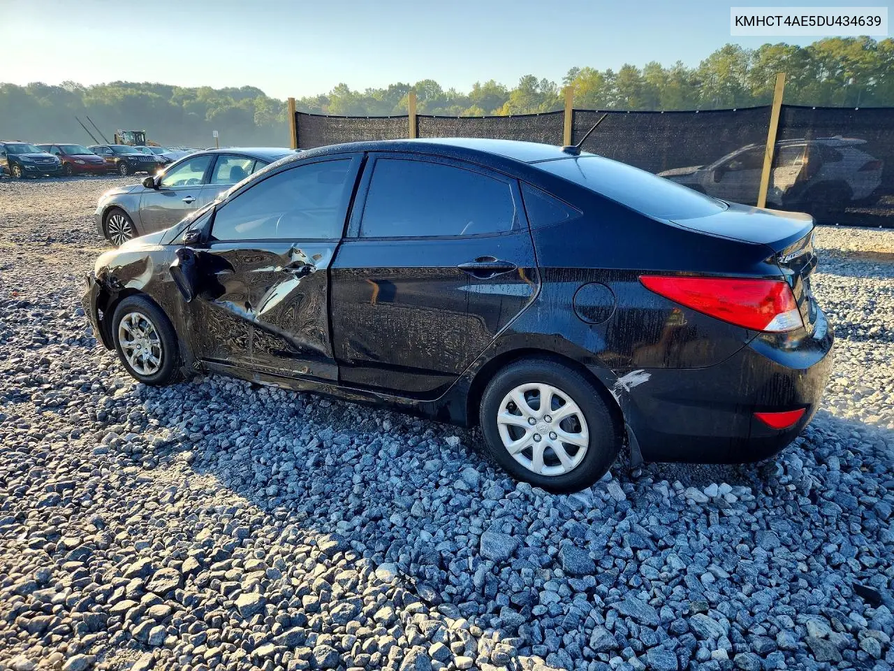 2013 HYUNDAI ACCENT VIN KMHCT4AE5DU434639 — фото 2