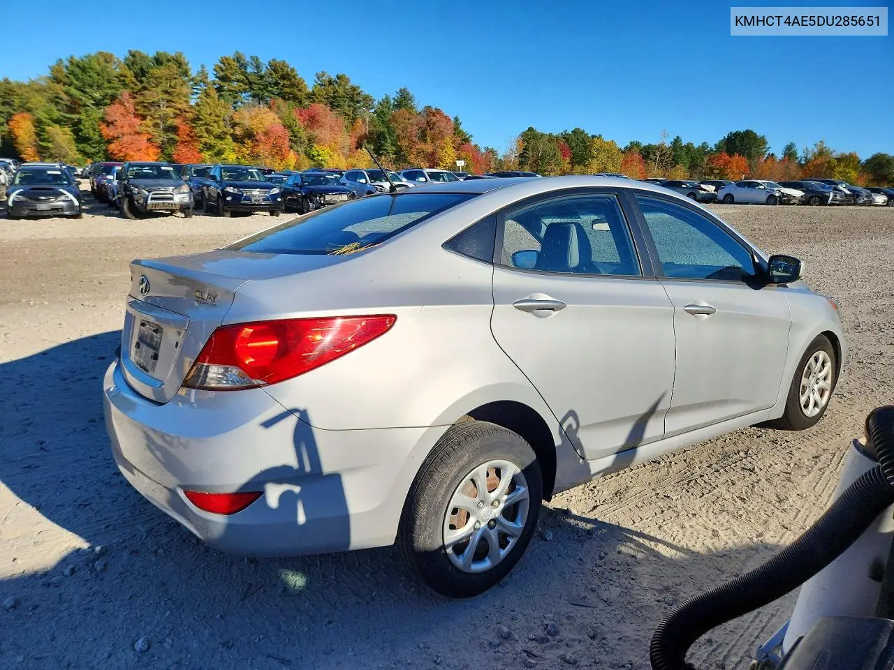 2013 HYUNDAI ACCENT VIN KMHCT4AE5DU285651 — фото 3