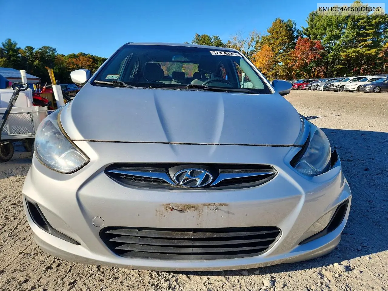 2013 HYUNDAI ACCENT VIN KMHCT4AE5DU285651 — фото 5