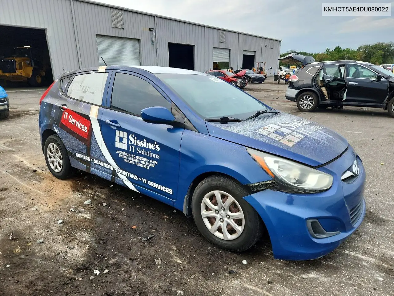 2013 HYUNDAI ACCENT VIN KMHCT5AE4DU080022 — фото 4