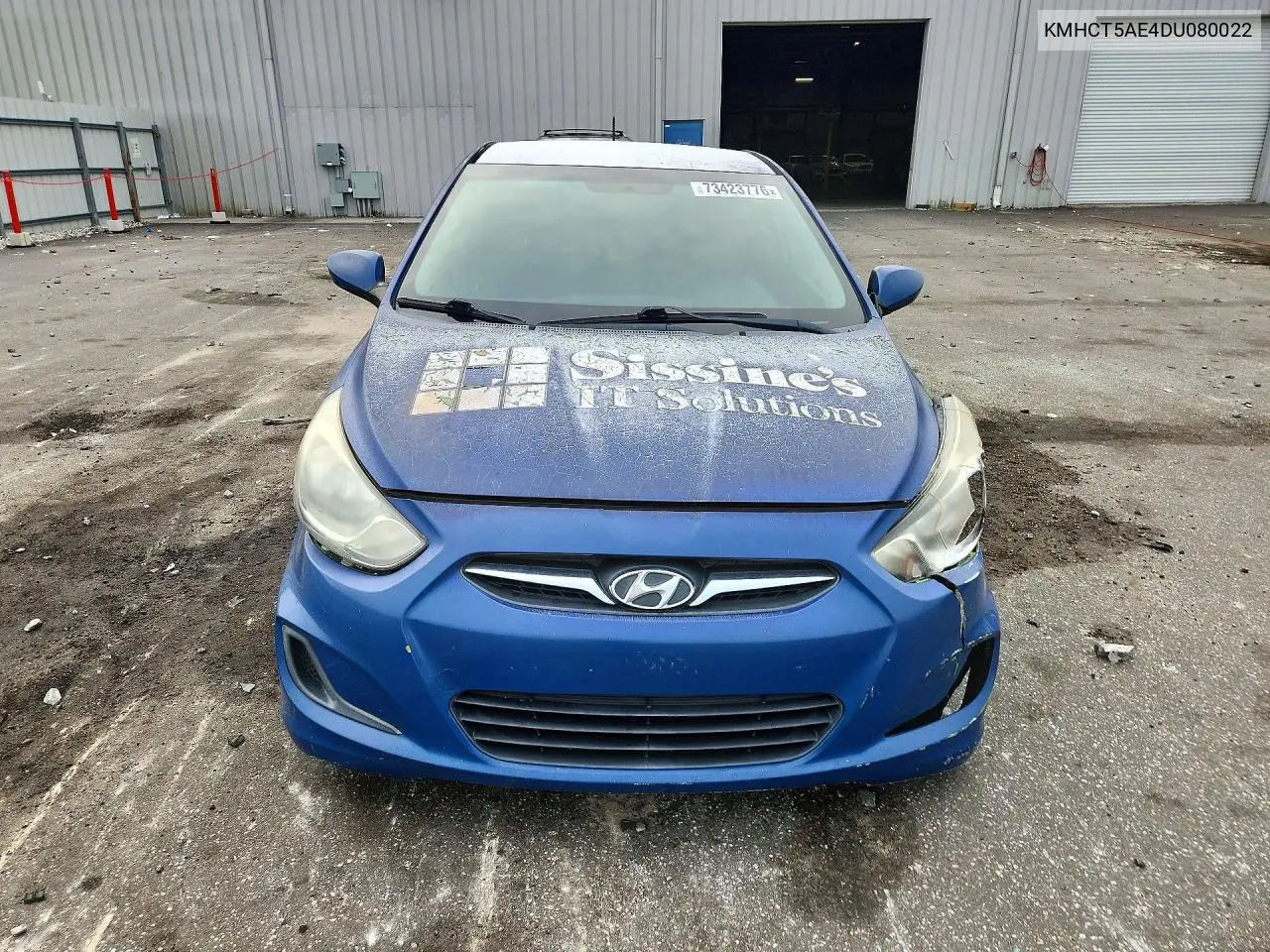 2013 HYUNDAI ACCENT VIN KMHCT5AE4DU080022 — фото 5