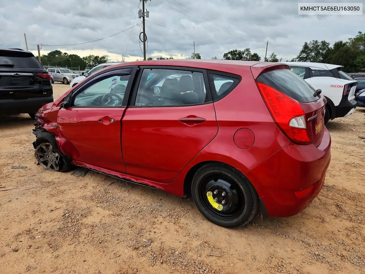 2014 HYUNDAI ACCENT VIN KMHCT5AE6EU163050 — фото 2
