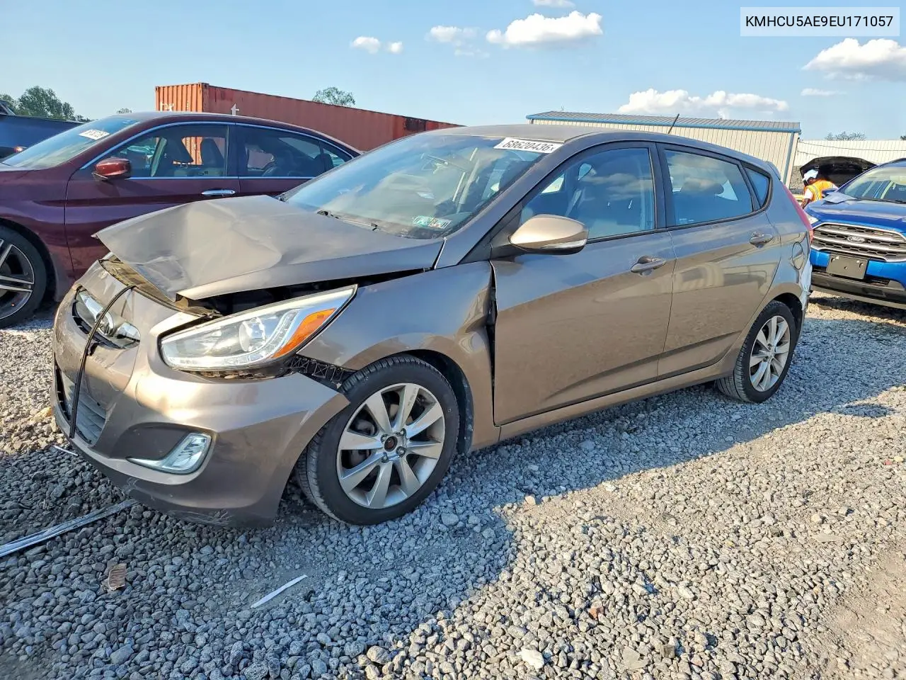 HYUNDAI ACCENT 2014, VIN KMHCU5AE9EU171057