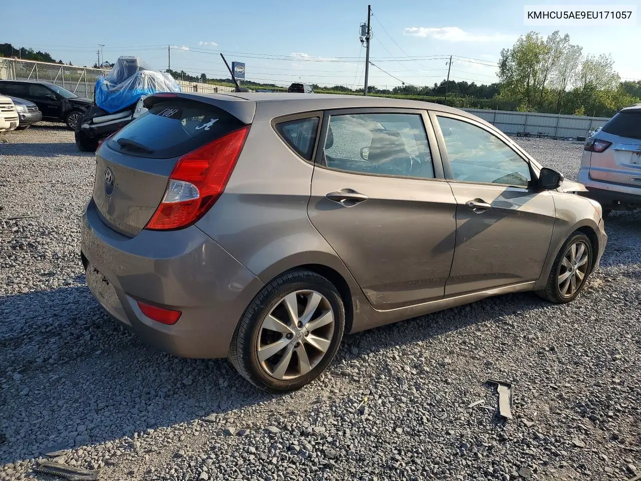 2014 HYUNDAI ACCENT VIN KMHCU5AE9EU171057 — фото 3
