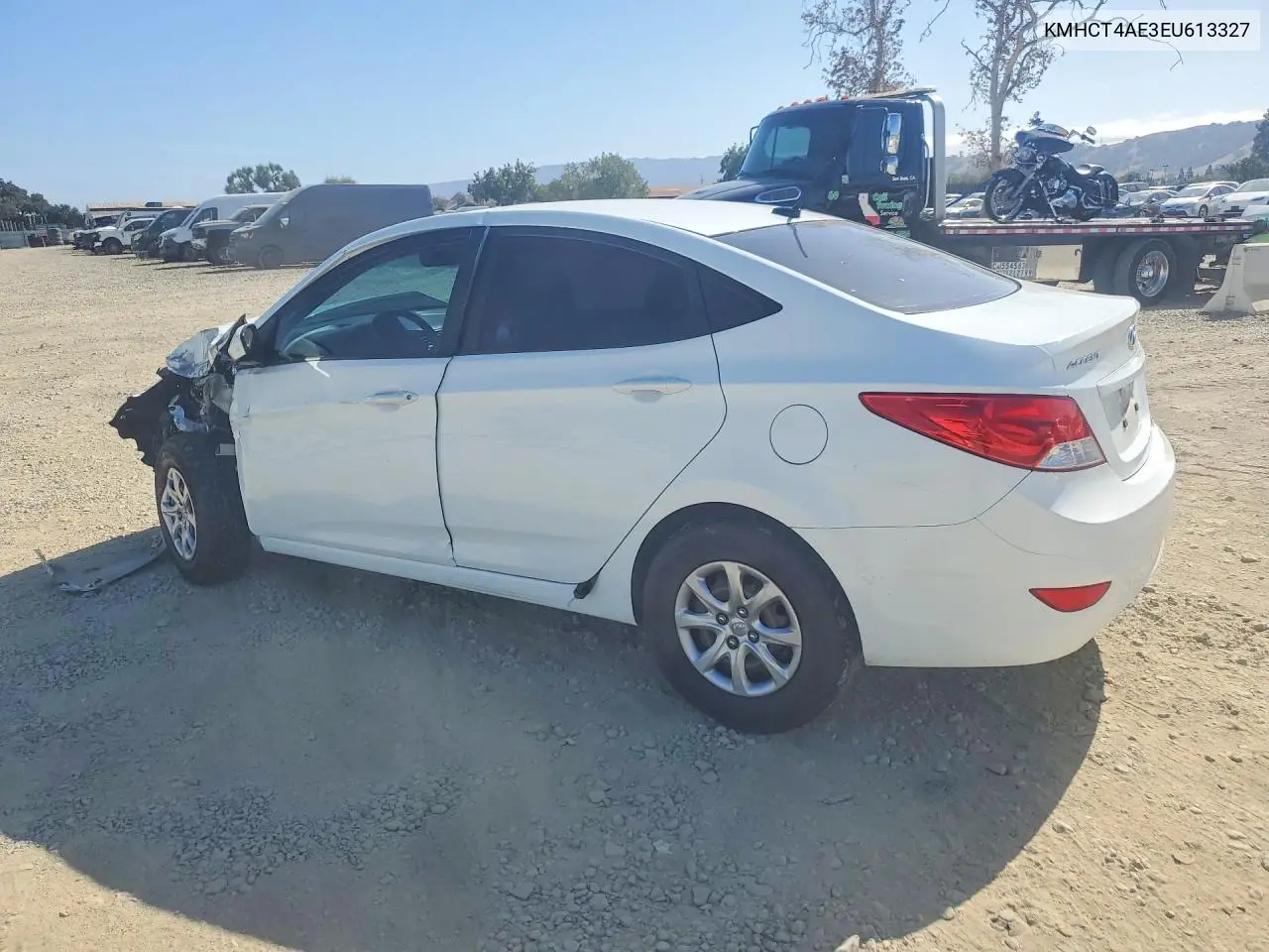 2014 HYUNDAI ACCENT VIN KMHCT4AE3EU613327 — фото 2