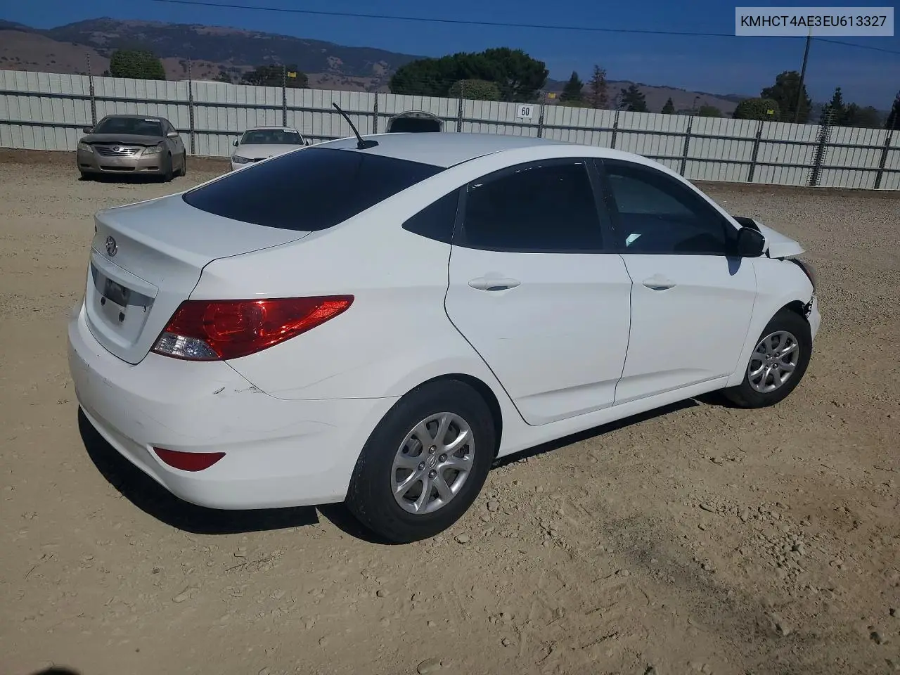 2014 HYUNDAI ACCENT VIN KMHCT4AE3EU613327 — фото 3