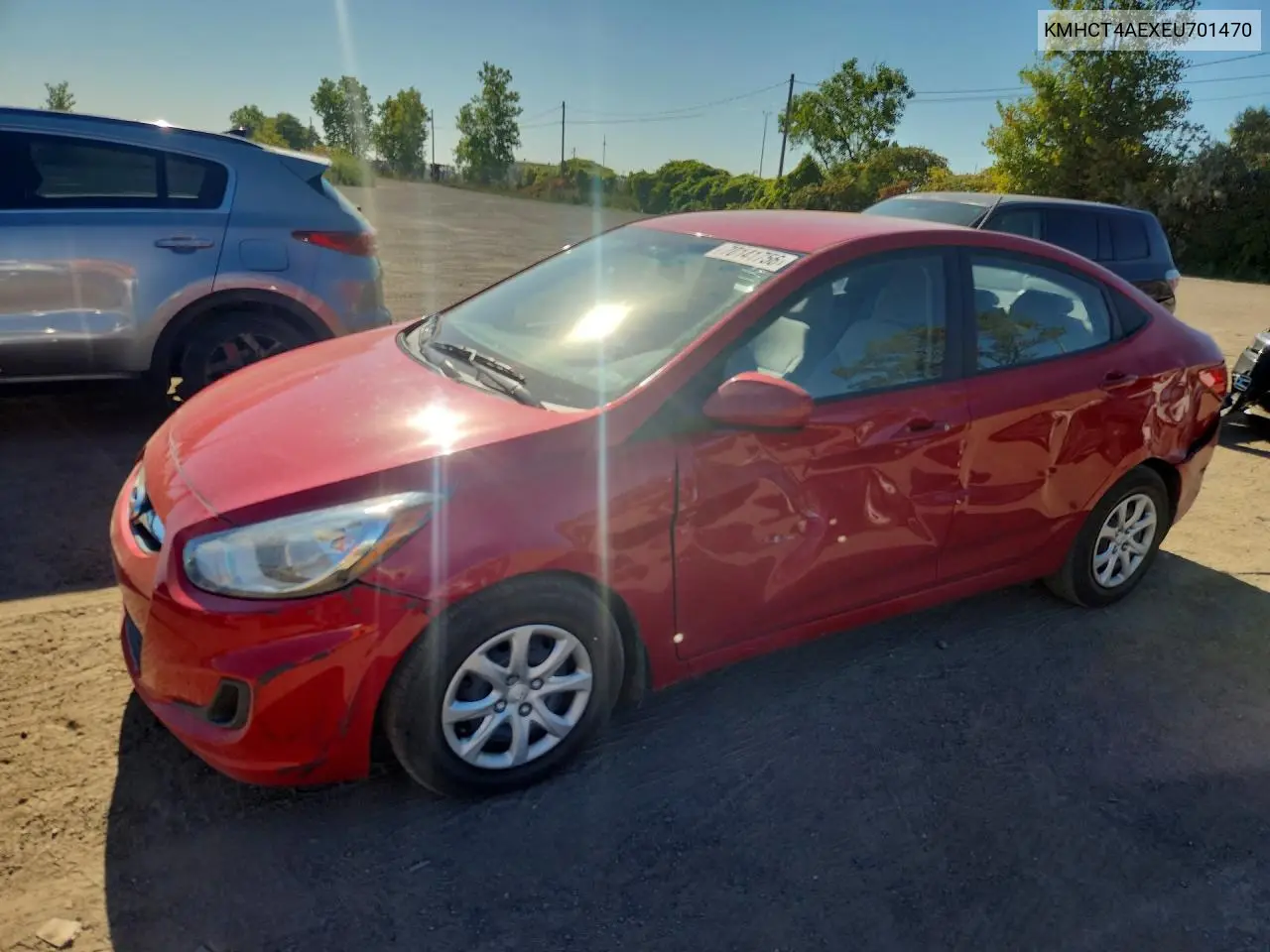 HYUNDAI ACCENT 2014, VIN KMHCT4AEXEU701470