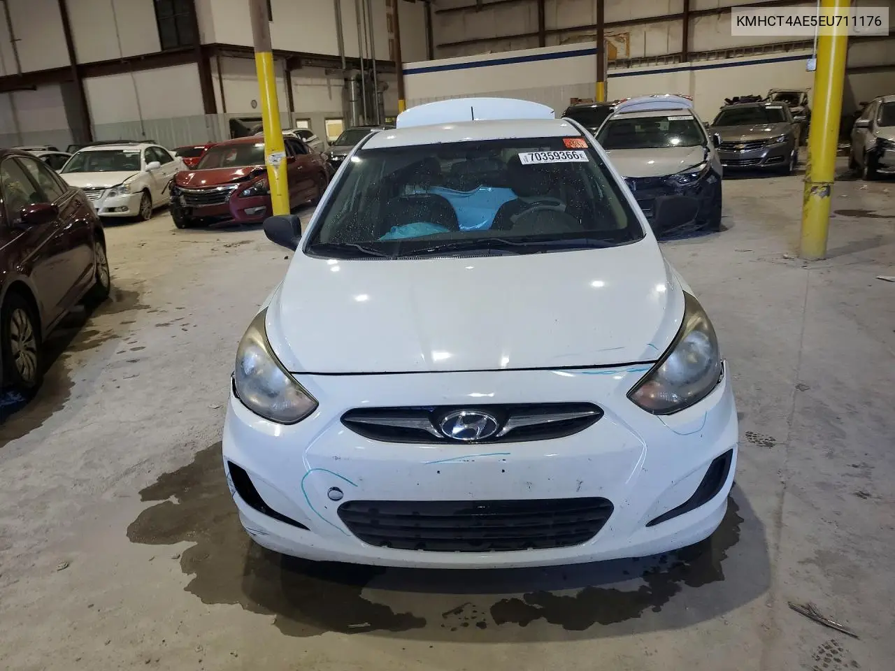 2014 HYUNDAI ACCENT VIN KMHCT4AE5EU711176 — фото 5