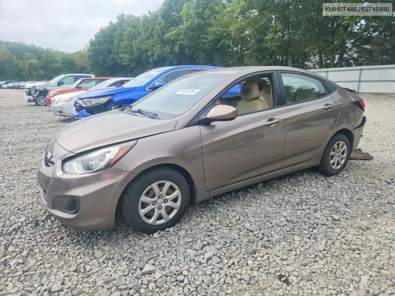 HYUNDAI ACCENT 2014, VIN KMHCT4AE2EU740490
