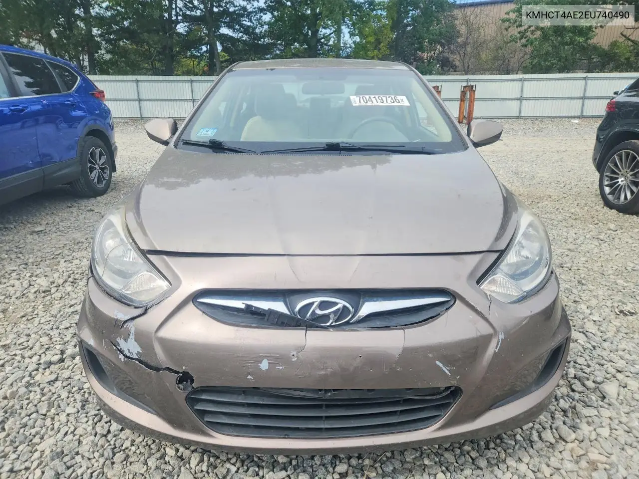 2014 HYUNDAI ACCENT VIN KMHCT4AE2EU740490 — фото 5