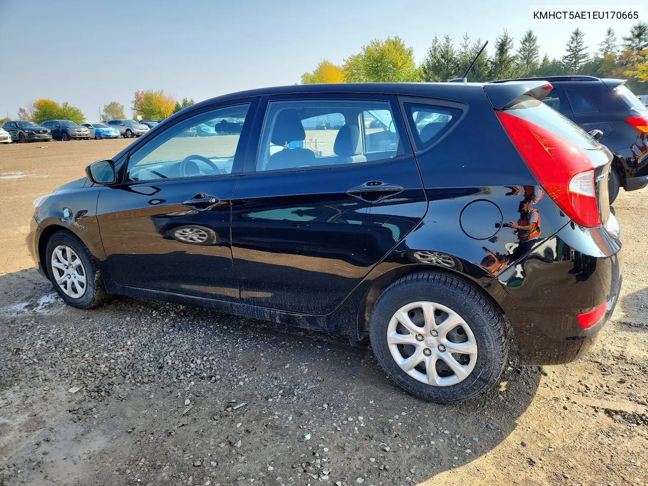 2014 HYUNDAI ACCENT VIN KMHCT5AE1EU170665 — фото 2