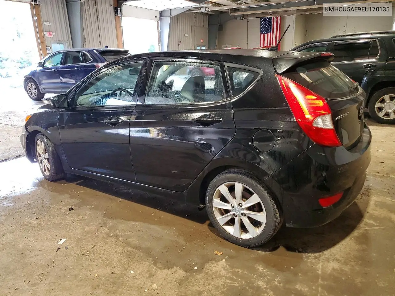 2014 HYUNDAI ACCENT VIN KMHCU5AE9EU170135 — фото 2