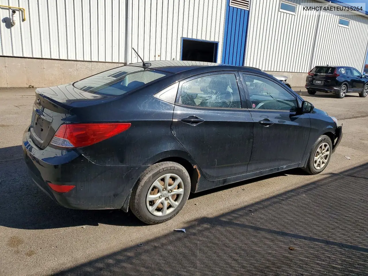 2014 HYUNDAI ACCENT VIN KMHCT4AE1EU735264 — фото 3