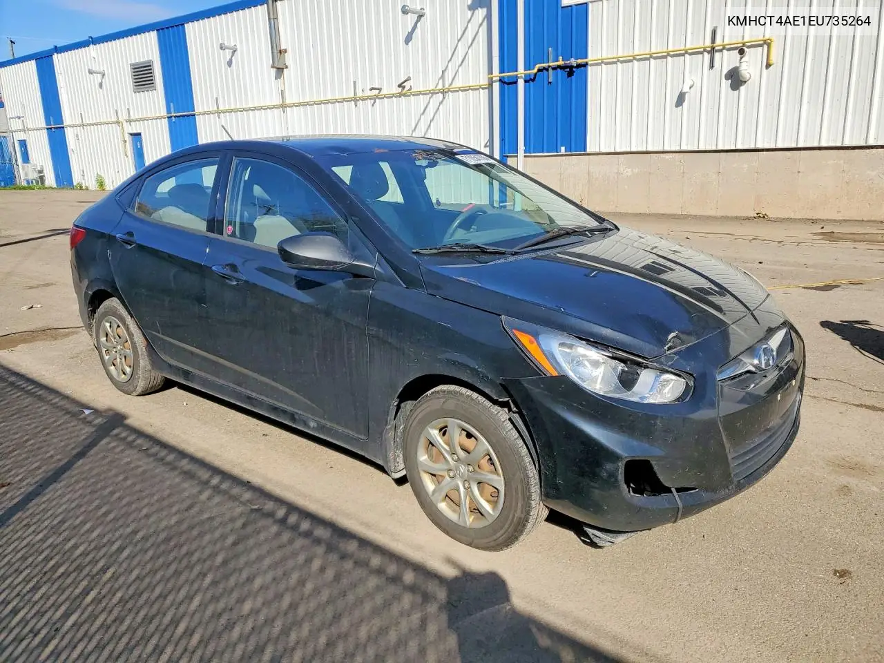 2014 HYUNDAI ACCENT VIN KMHCT4AE1EU735264 — фото 4