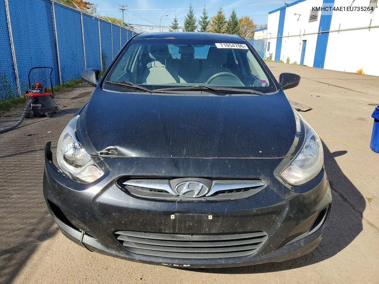 2014 HYUNDAI ACCENT VIN KMHCT4AE1EU735264 — фото 5