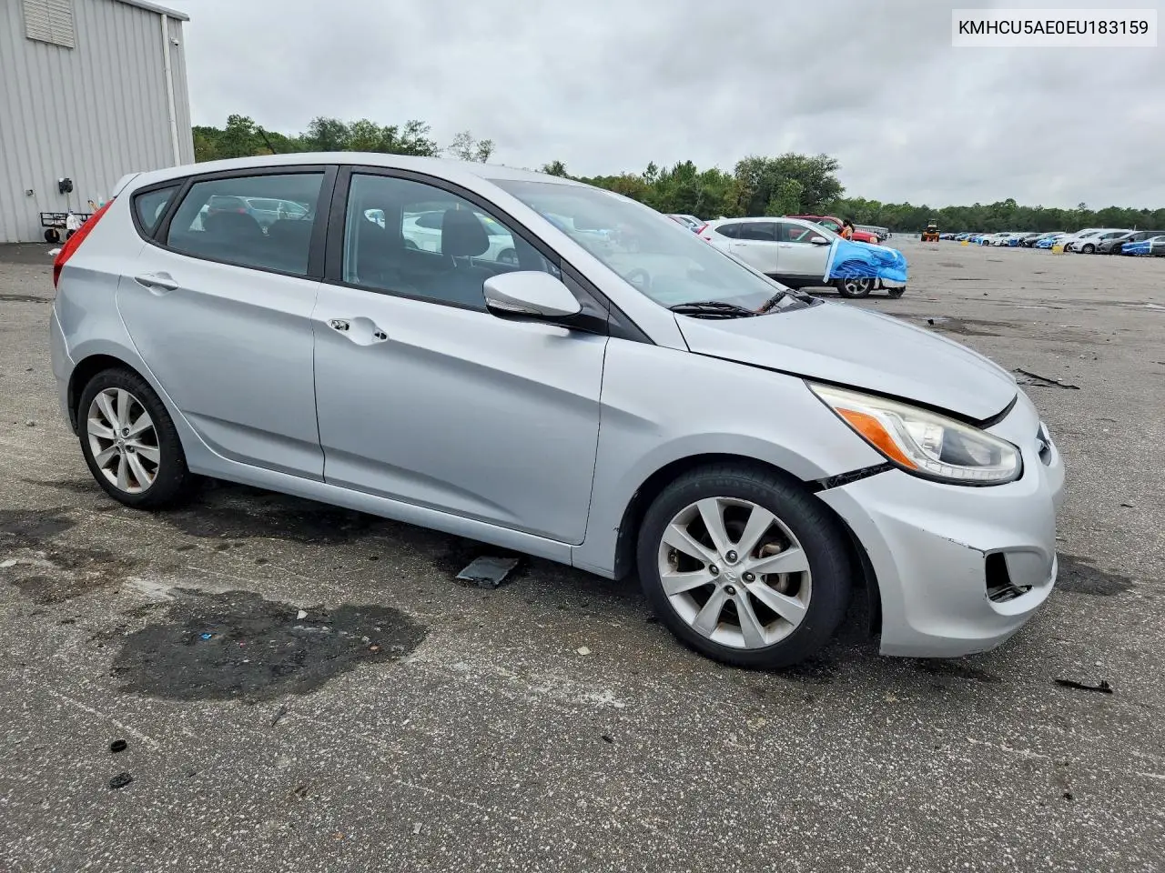 2014 HYUNDAI ACCENT VIN KMHCU5AE0EU183159 — фото 4