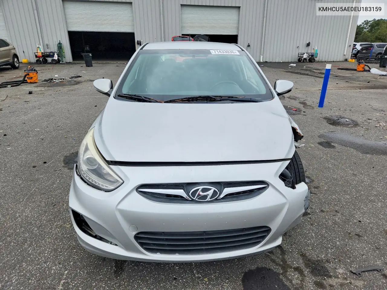 2014 HYUNDAI ACCENT VIN KMHCU5AE0EU183159 — фото 5