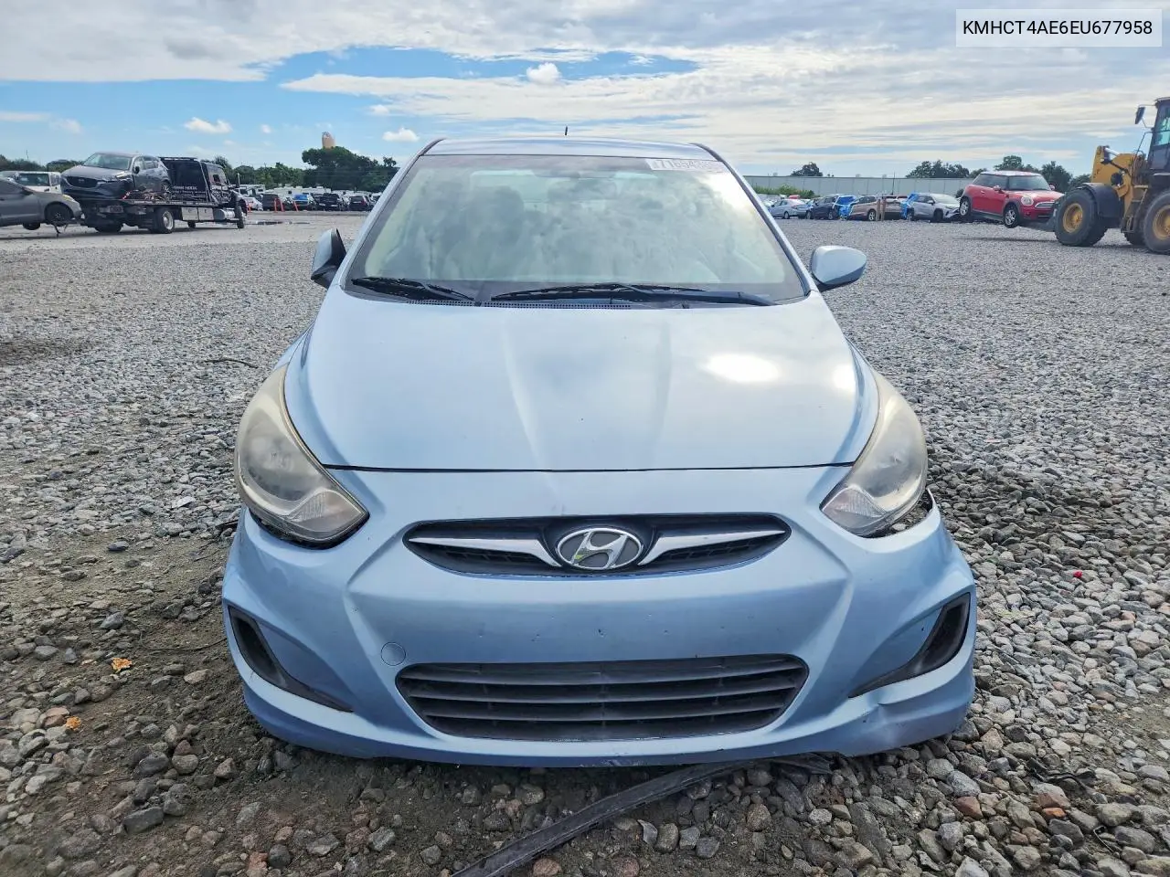 2014 HYUNDAI ACCENT VIN KMHCT4AE6EU677958 — фото 5