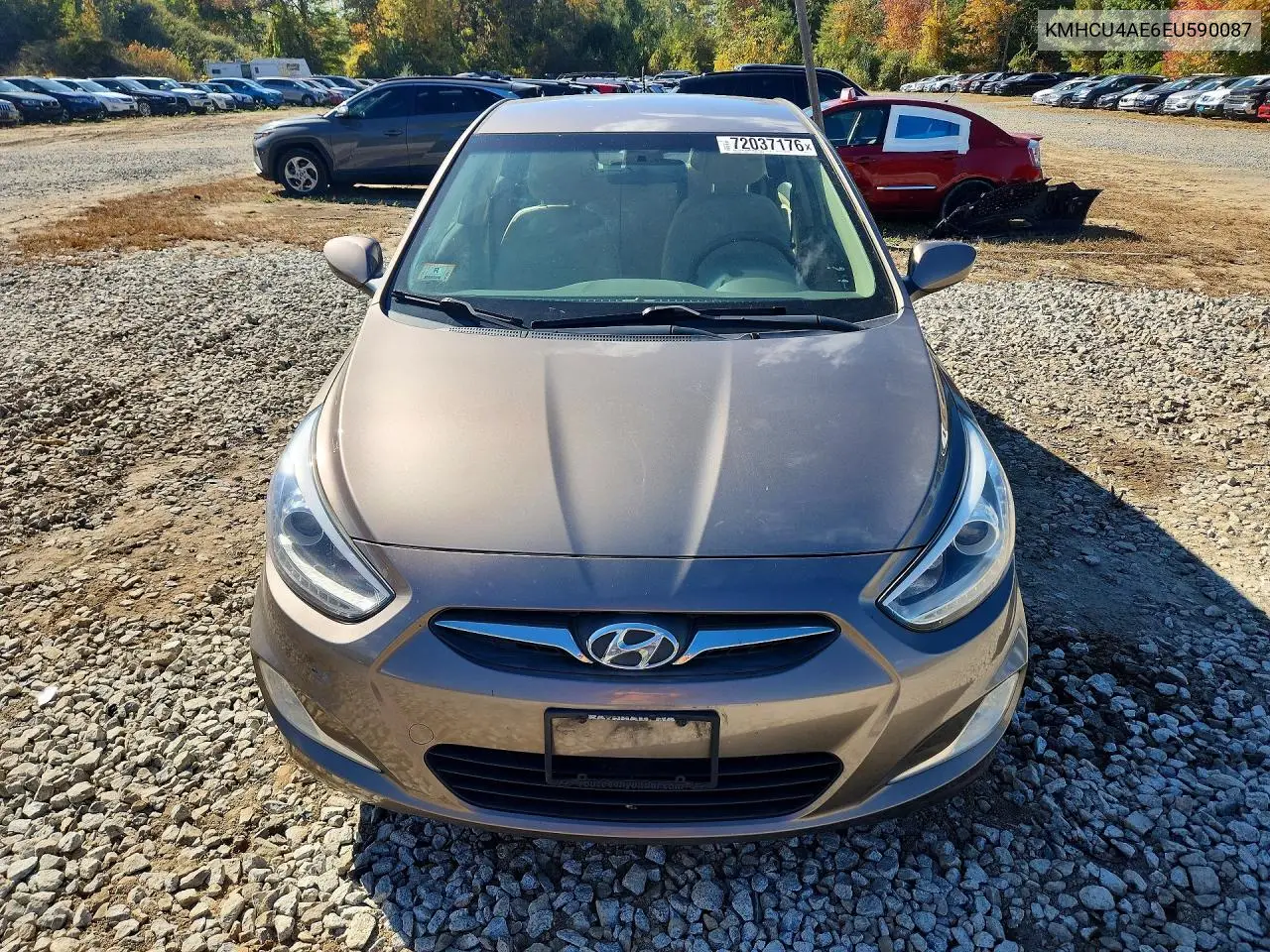 2014 HYUNDAI ACCENT VIN KMHCU4AE6EU590087 — фото 5